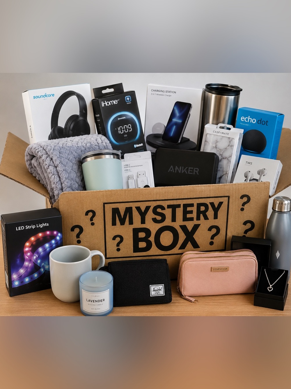 Mystery Box Assortment with Pastel Tumbler & Accessories